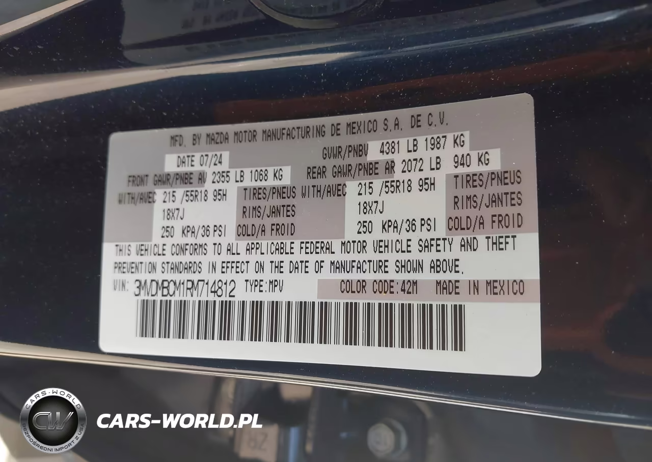 2024 Mazda Cx-30 2.5 S Preferred Package VIN:3MVDMBCM1RM714812 - 9