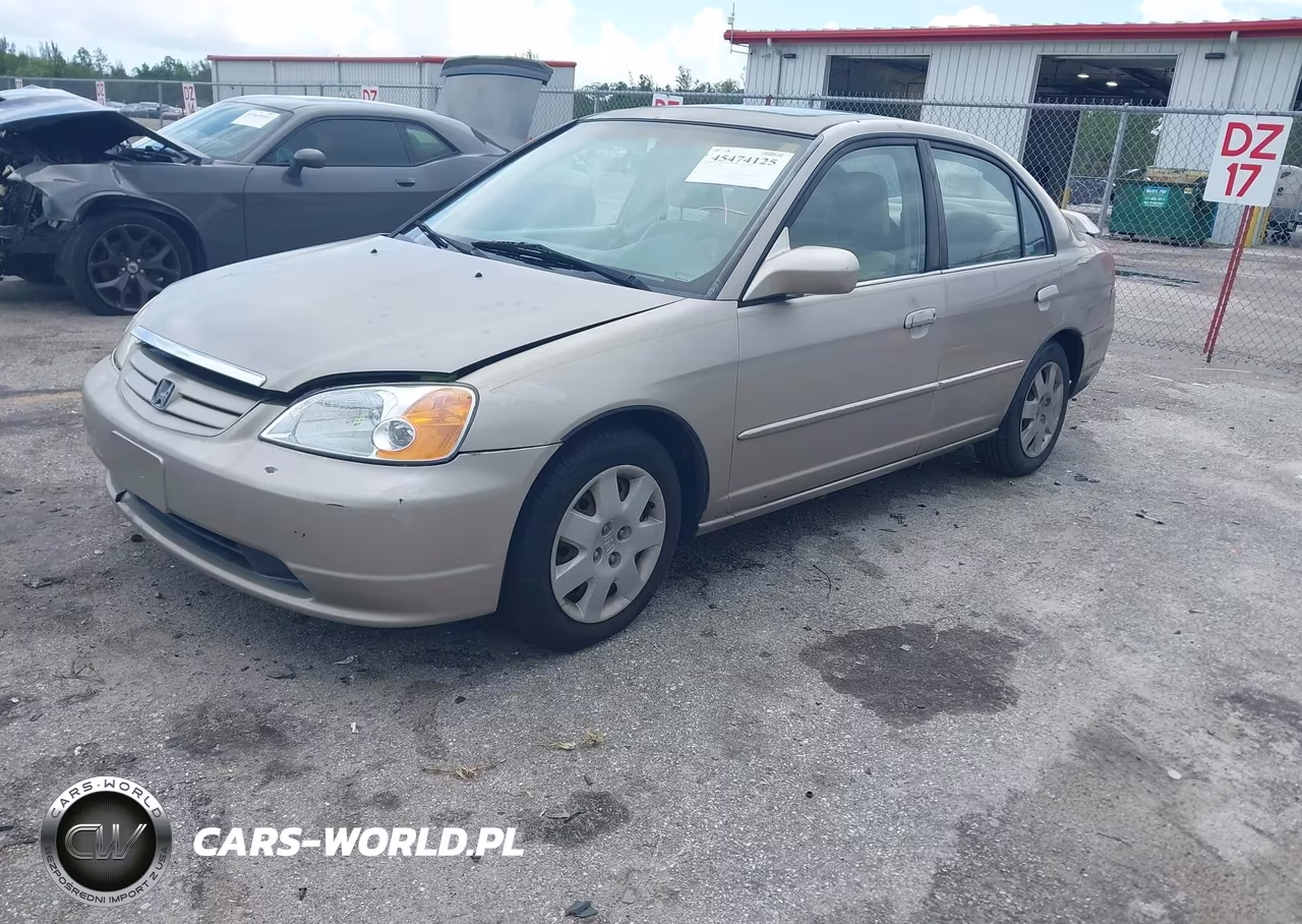 2002 Honda Civic Ex VIN:2HGES26702H587865 - 2
