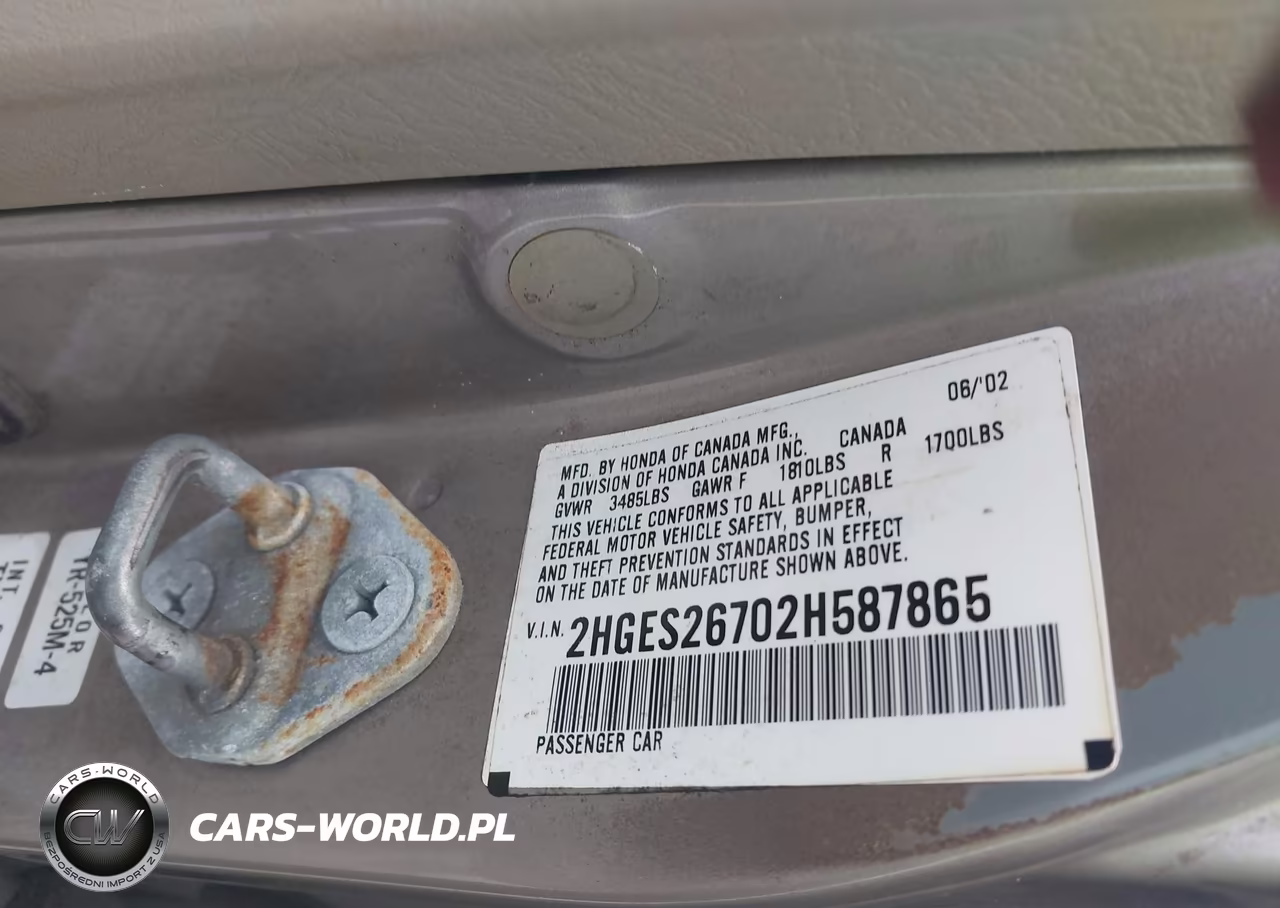 2002 Honda Civic Ex VIN:2HGES26702H587865 - 9