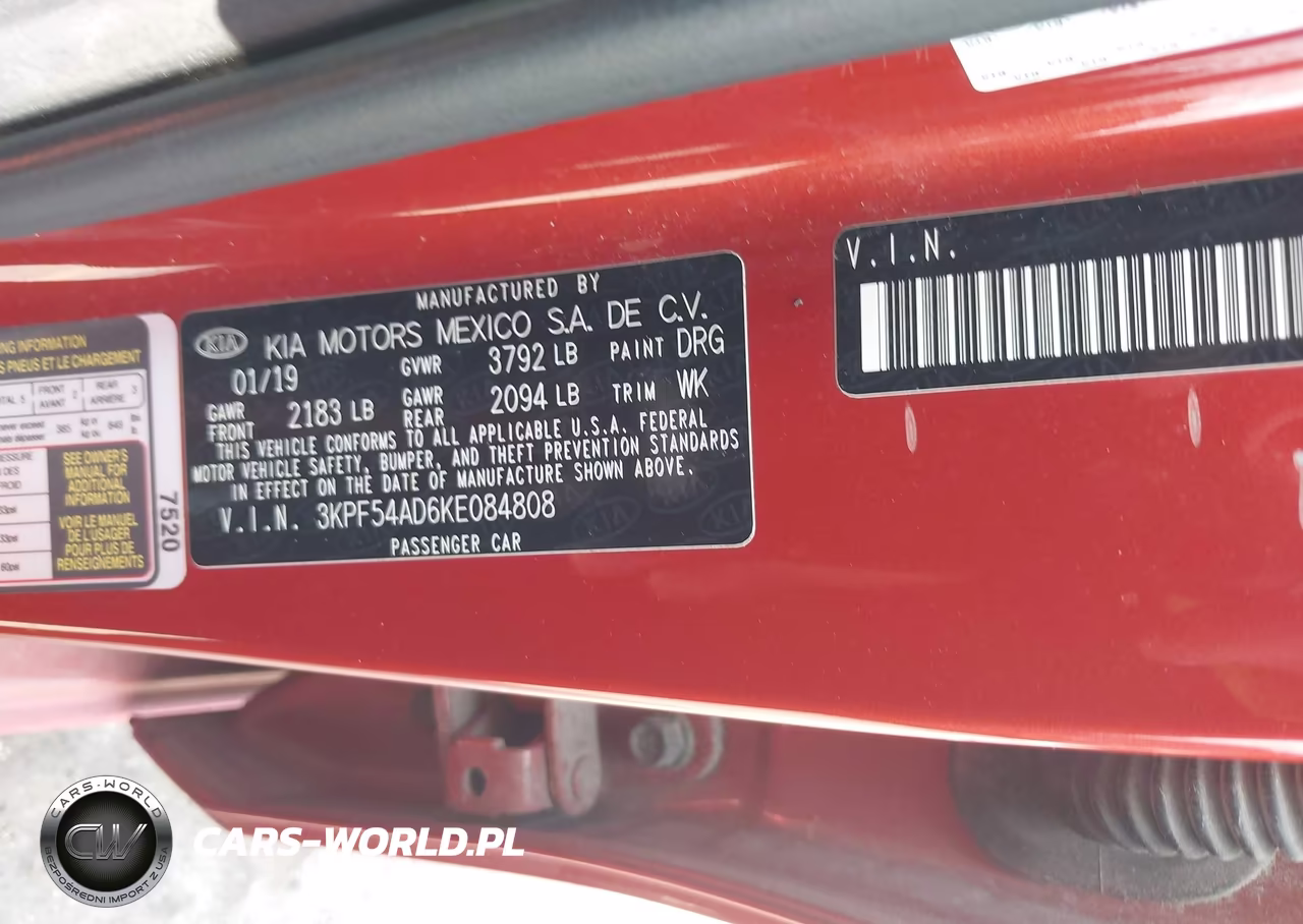 2019 Kia Forte Ex VIN:3KPF54AD6KE084808 - 9