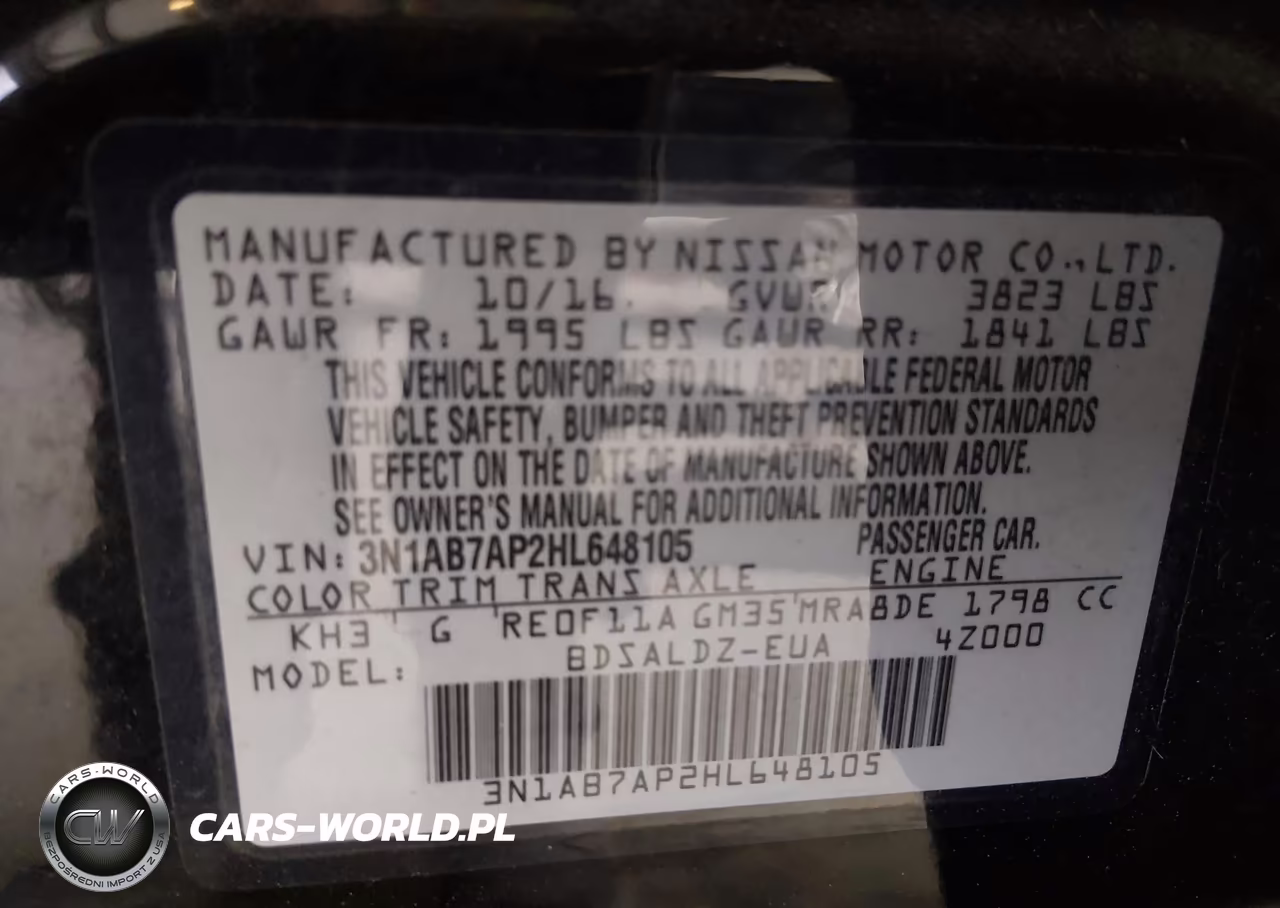 2017 Nissan Sentra Sv VIN:3N1AB7AP2HL648105 - 9