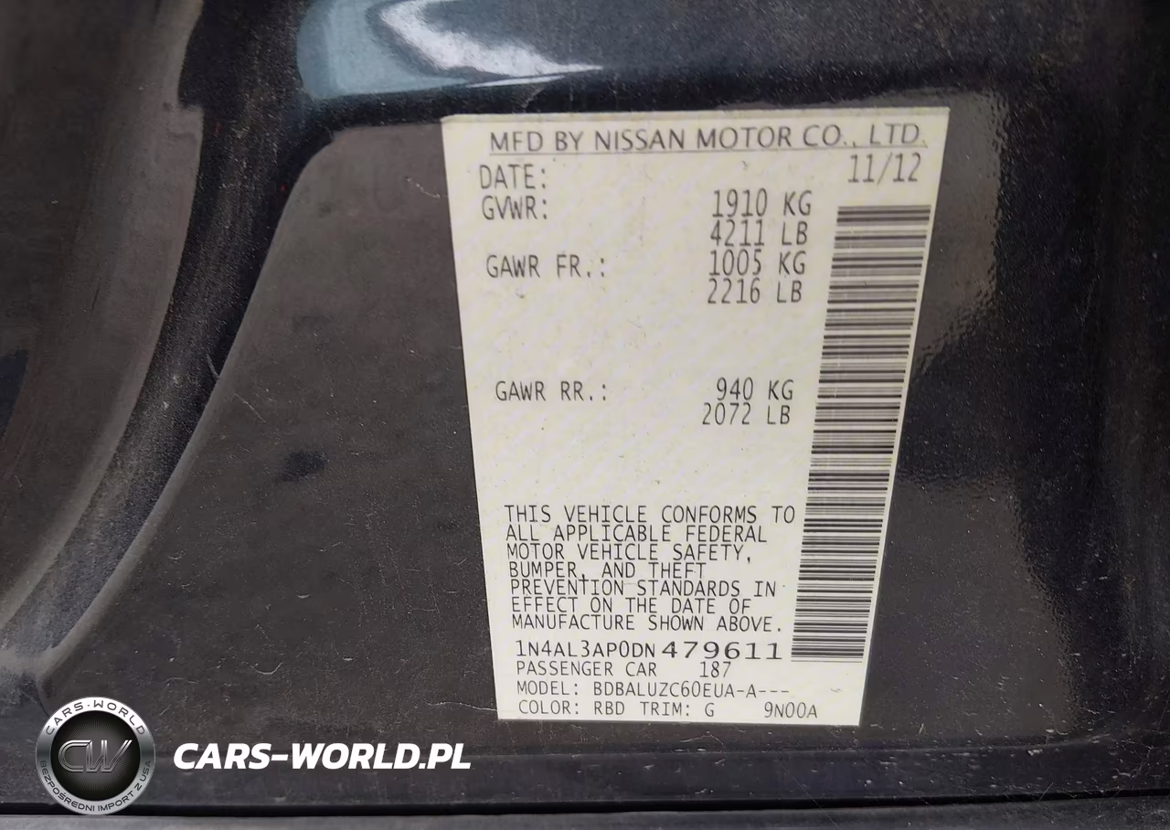 2013 Nissan Altima 2.5 Sv VIN:1N4AL3AP0DN479611 - 9