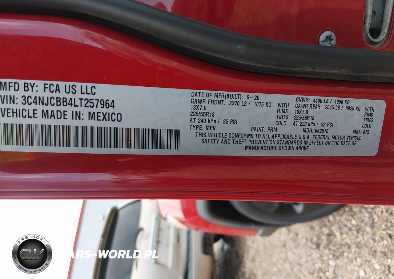 2020 Jeep Compass Altitude Fwd VIN:3C4NJCBB4LT257964 - 9