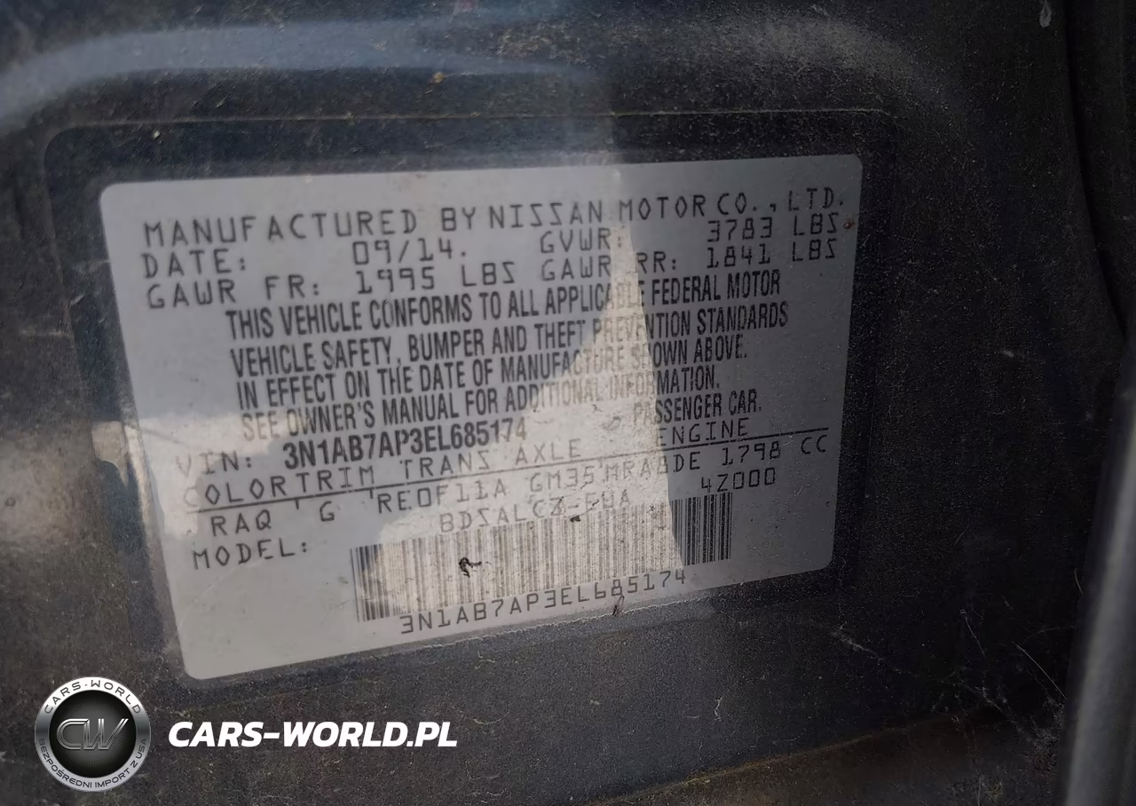 2014 Nissan Sentra S VIN:3N1AB7AP3EL685174 - 9