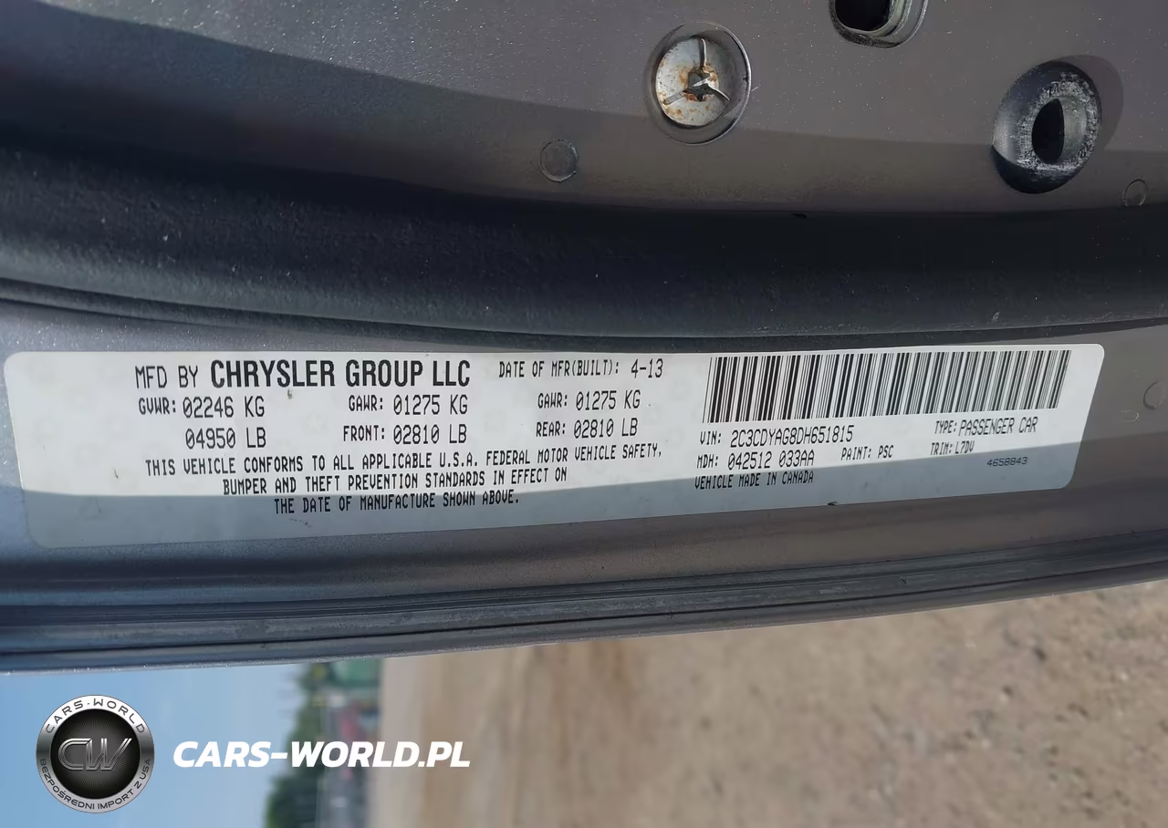 2013 Dodge Challenger Sxt VIN:2C3CDYAG8DH651815 - 9