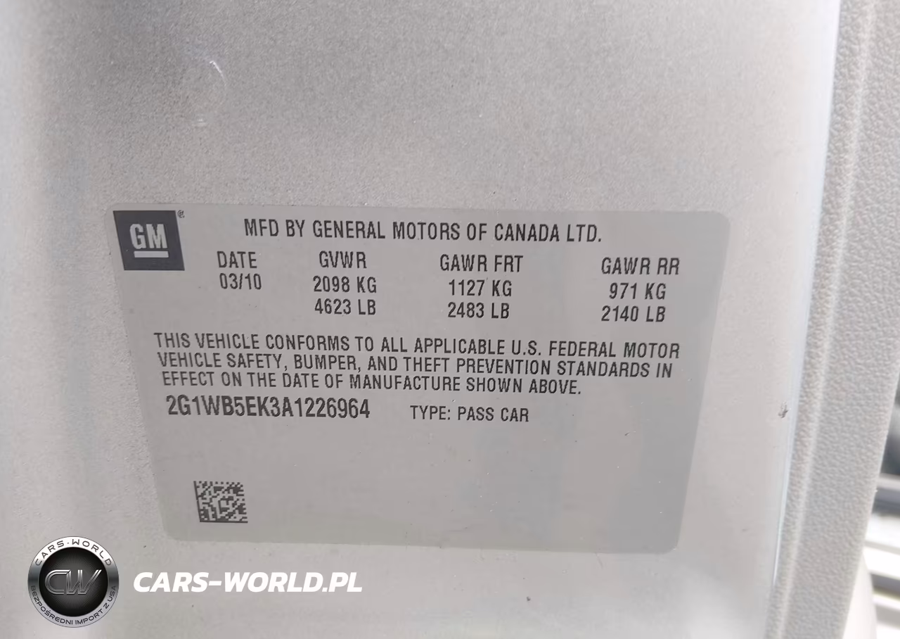 2010 Chevrolet Impala Lt VIN:2G1WB5EK3A1226964 - 8