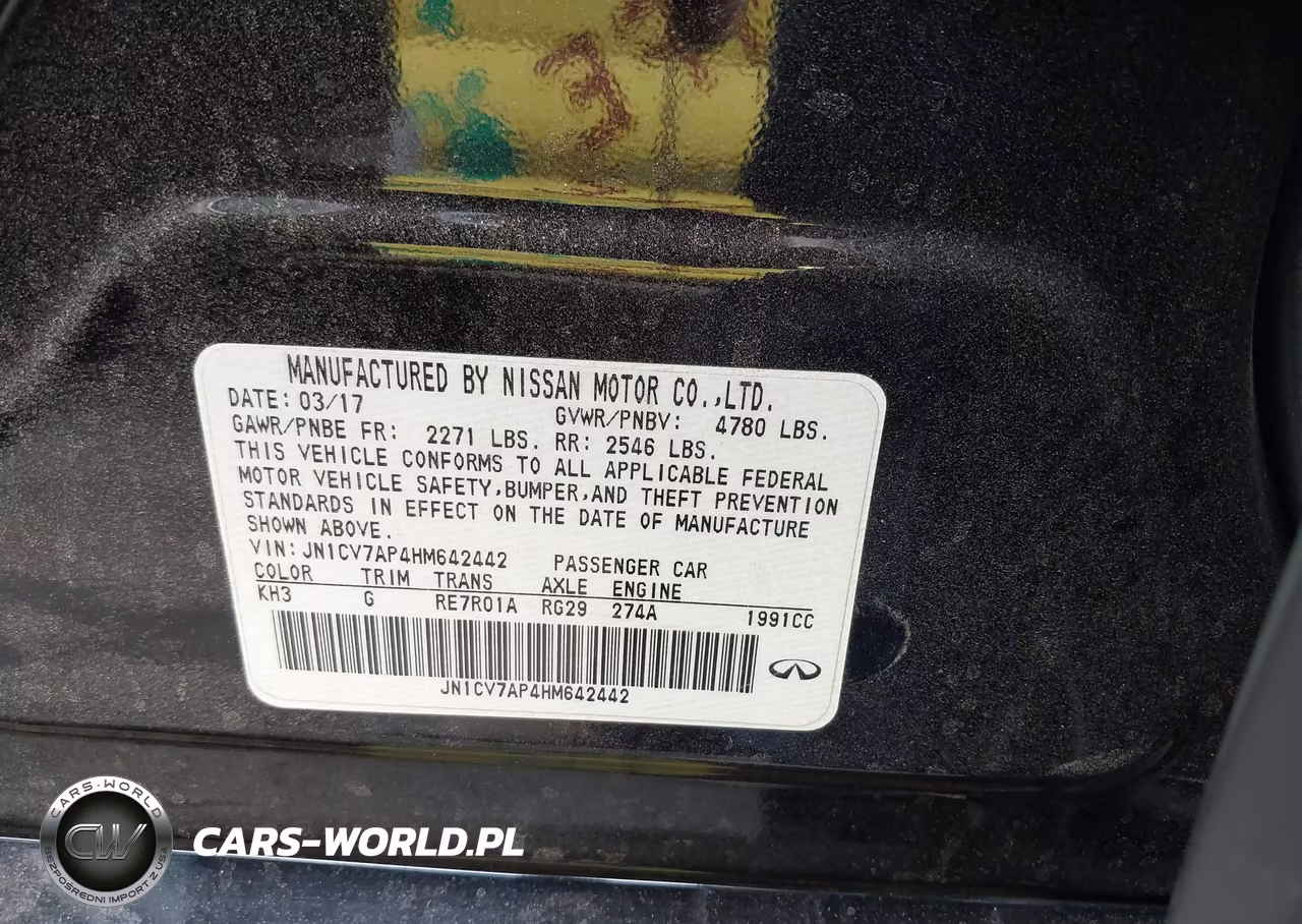 2017 Infiniti Q50 2.0T Base VIN:JN1CV7AP4HM642442 - 9