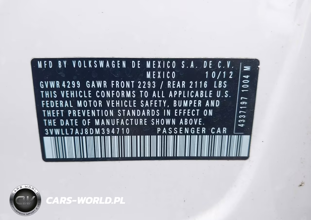 2013 Volkswagen Jetta 2.0L Tdi VIN:3VWLL7AJ8DM394710 - 9