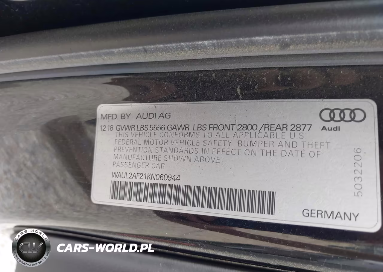 2019 Audi A6 55 Premium VIN:WAUL2AF21KN060944 - 9