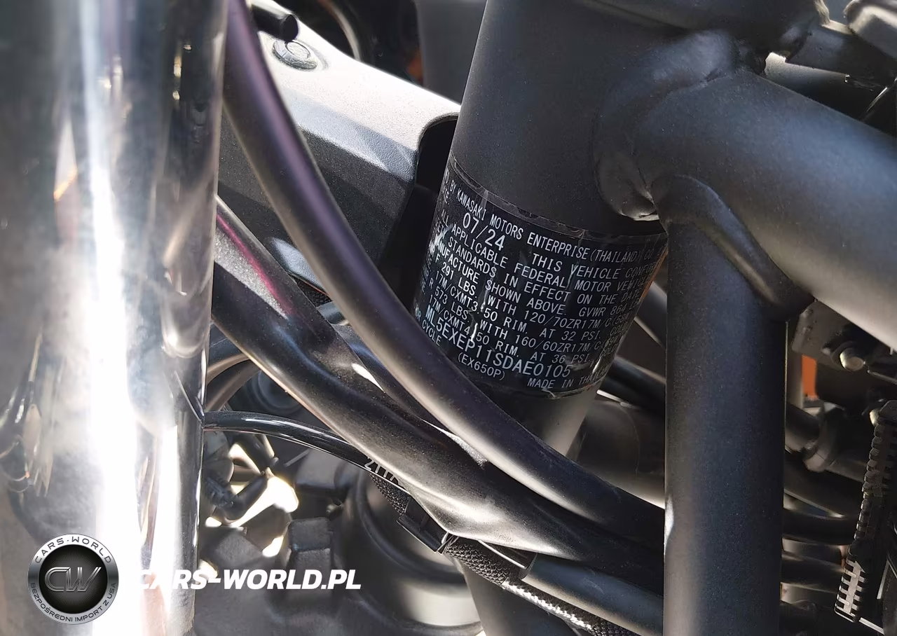 2025 Kawasaki Ex650 P VIN:ML5EXEP11SDAE0105 - 10