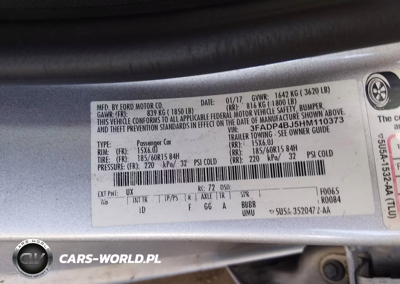 2017 Ford Fiesta Se VIN:3FADP4BJ5HM110373 - 9