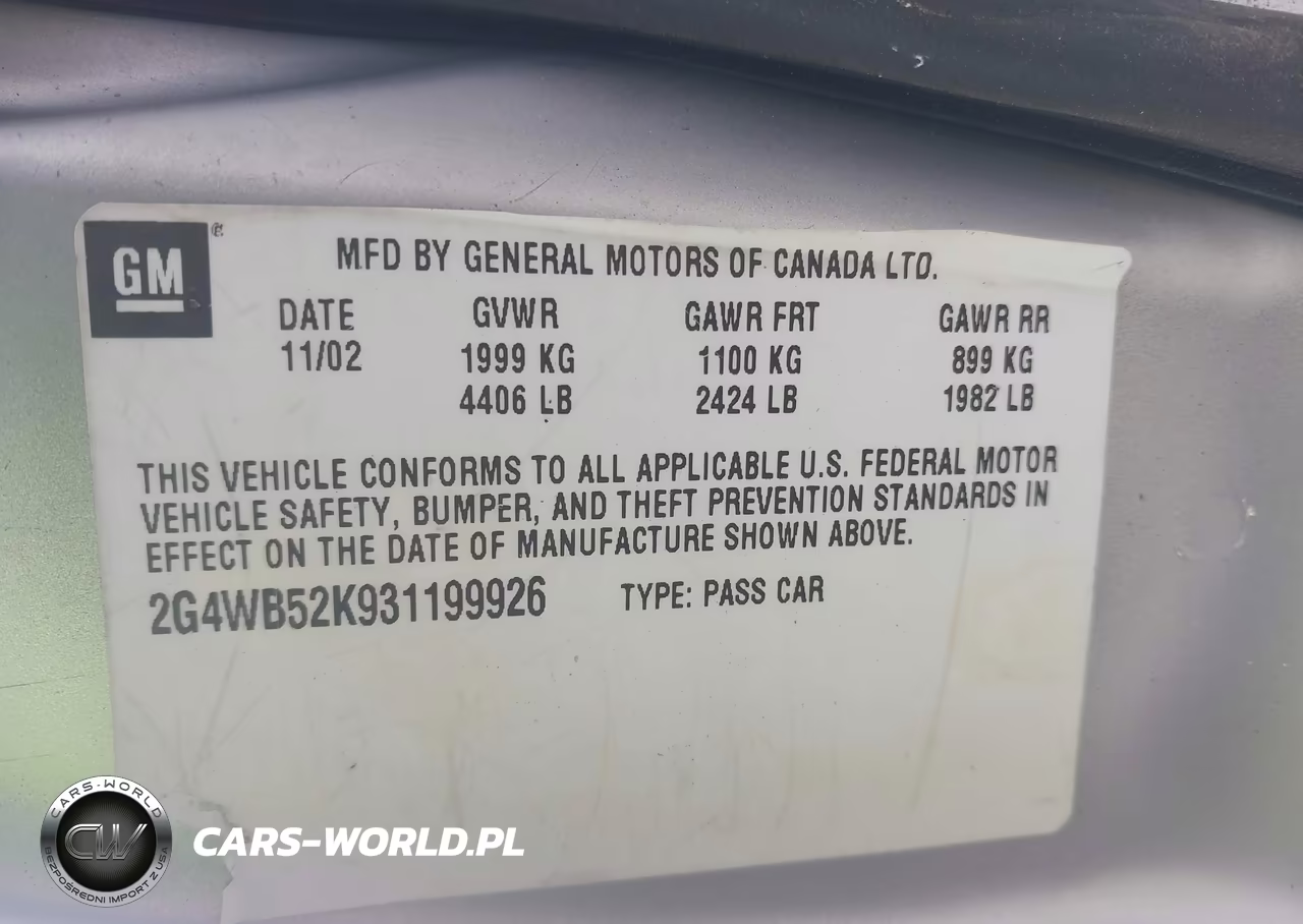 2003 Buick Regal Ls VIN:2G4WB52K931199926 - 9