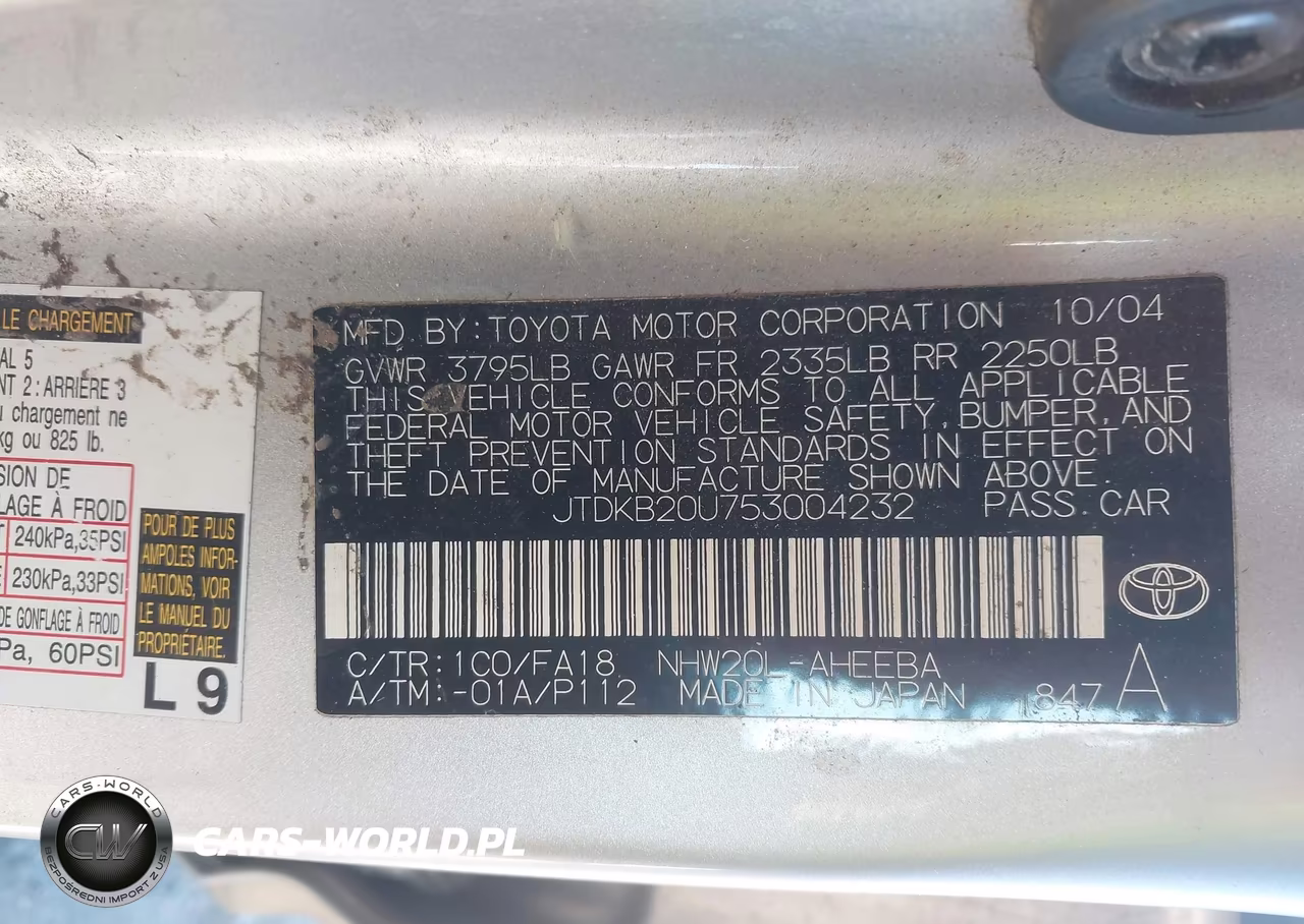 2005 Toyota Prius VIN:JTDKB20U753004232 - 9