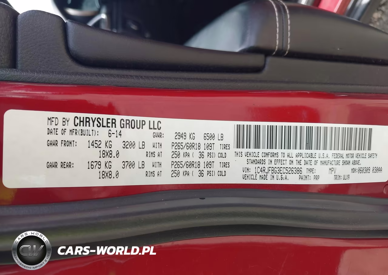 2014 Jeep Grand Cherokee Limited VIN:1C4RJFBG3EC526386 - 9