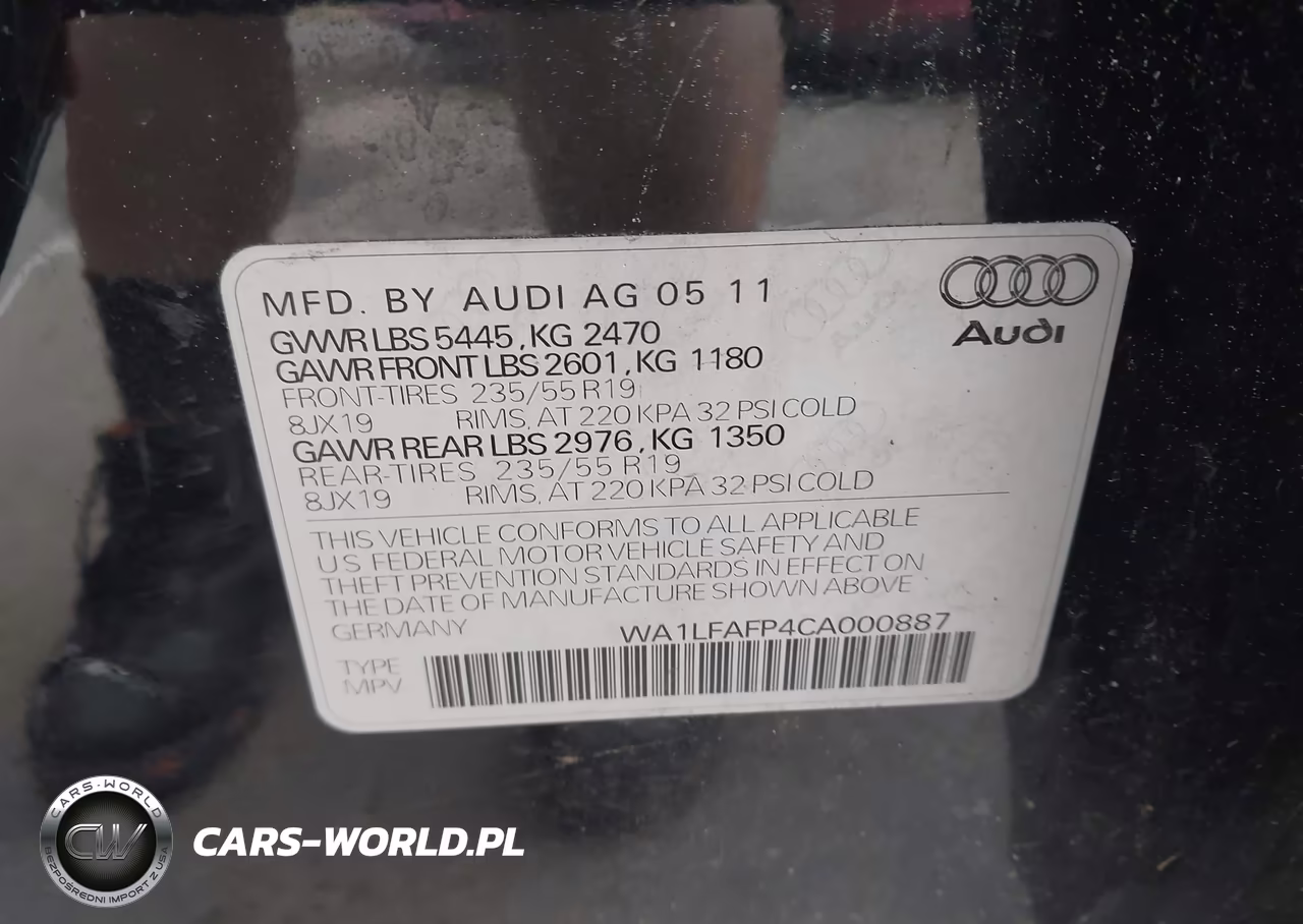 2012 Audi Q5 2.0T Premium VIN:WA1LFAFP4CA000887 - 9