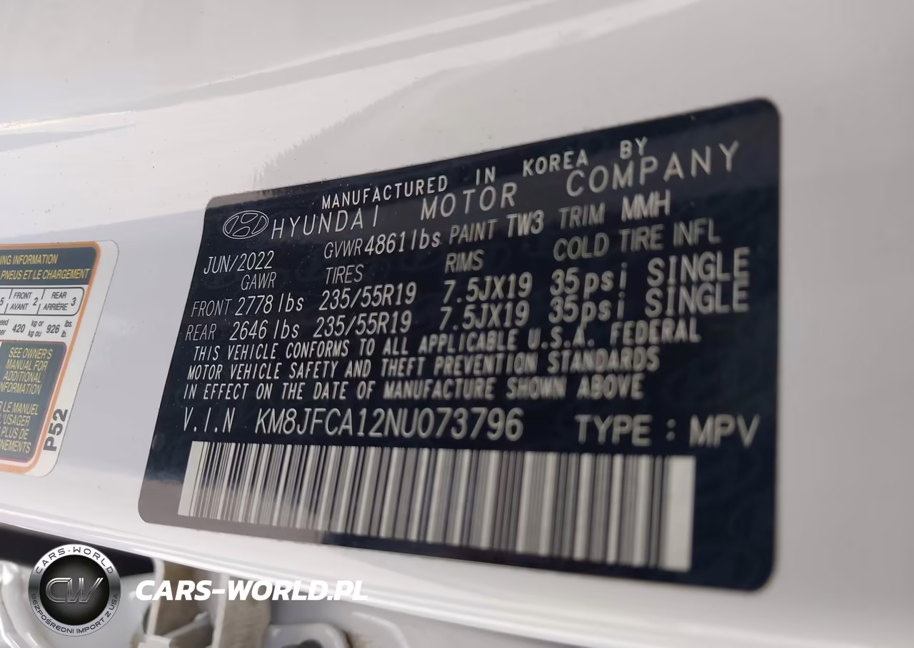 2022 Hyundai Tucson Hybrid Sel Convenience VIN:KM8JFCA12NU073796 - 9