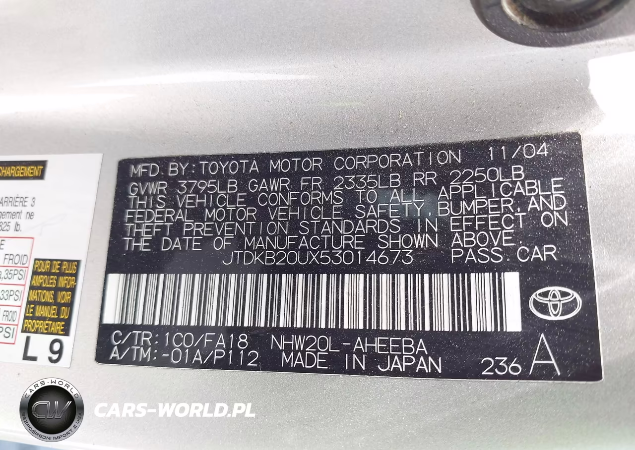 2005 Toyota Prius VIN:JTDKB20UX53014673 - 9