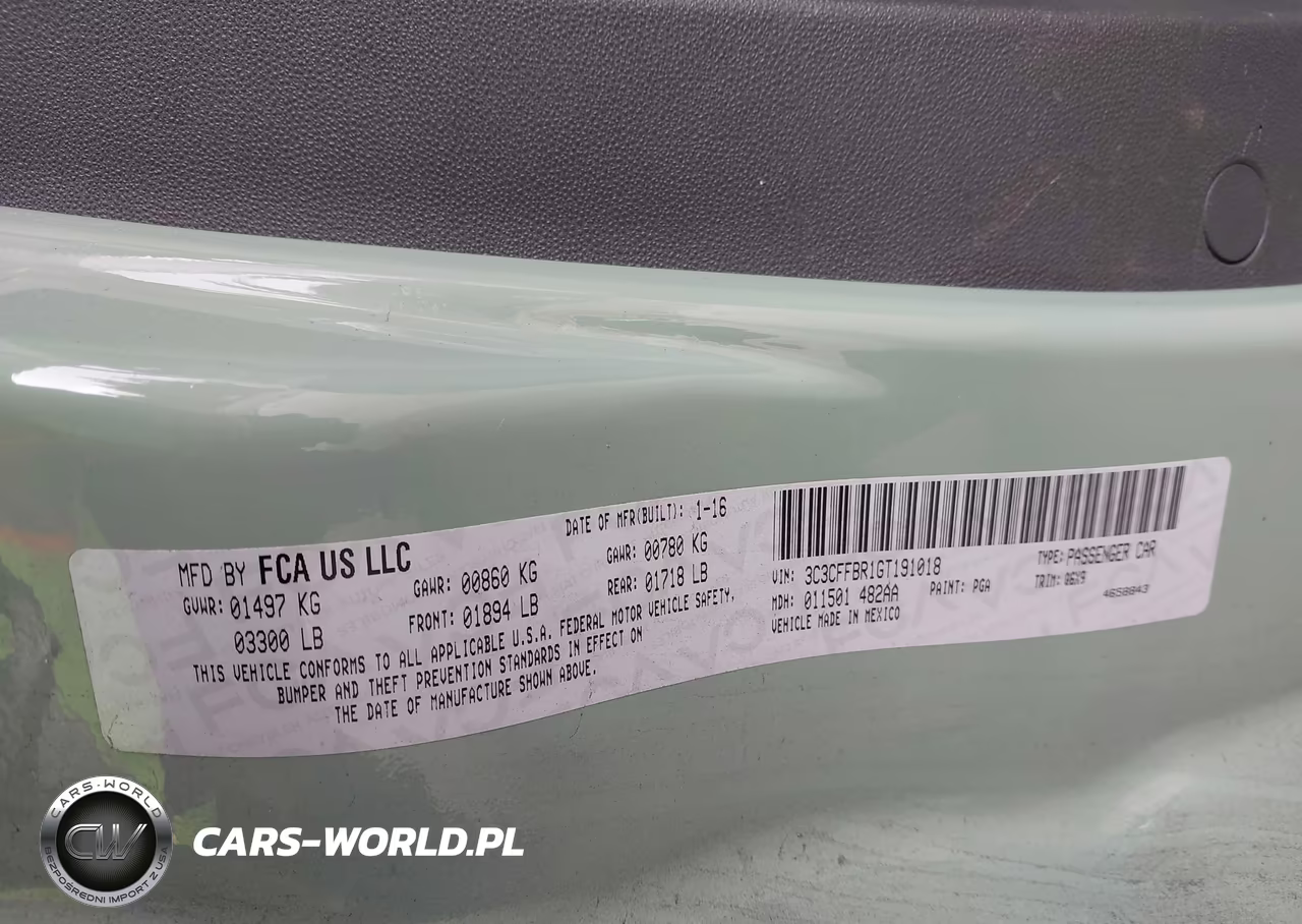 2016 Fiat 500 Sport VIN:3C3CFFBR1GT191018 - 9