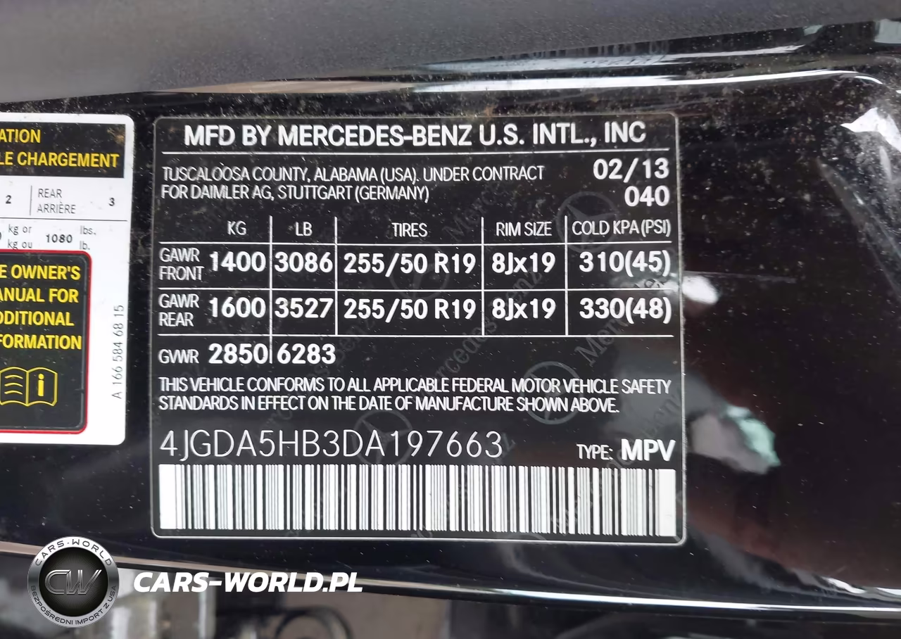 2013 Mercedes-Benz Ml 350 4Matic VIN:4JGDA5HB3DA197663 - 9