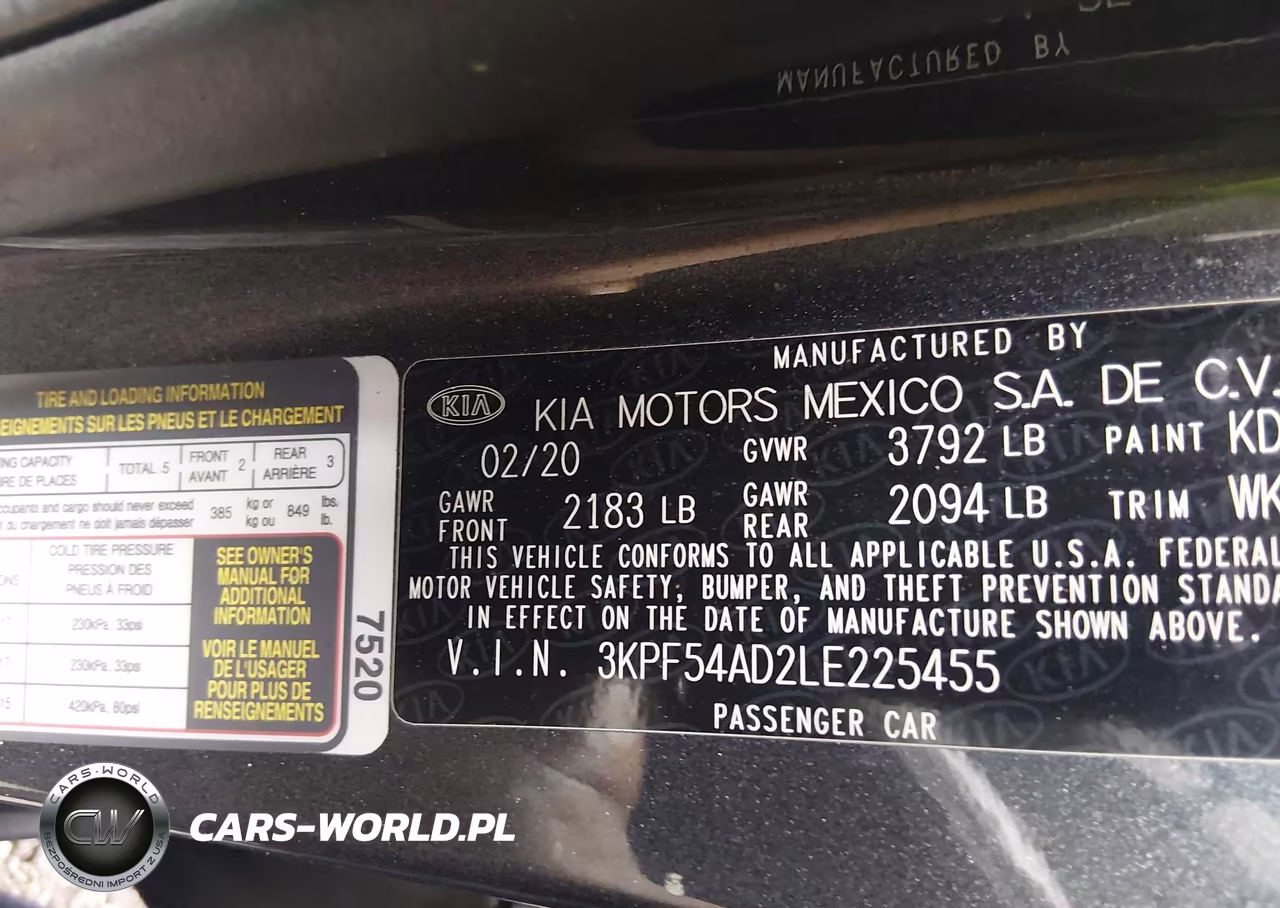 2020 Kia Forte Ex VIN:3KPF54AD2LE225455 - 9