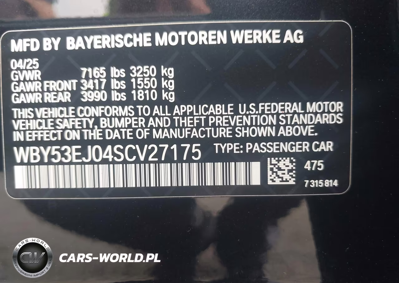 2025 BMW I7 xDrive60 VIN:WBY53EJ04SCV27175 - 9