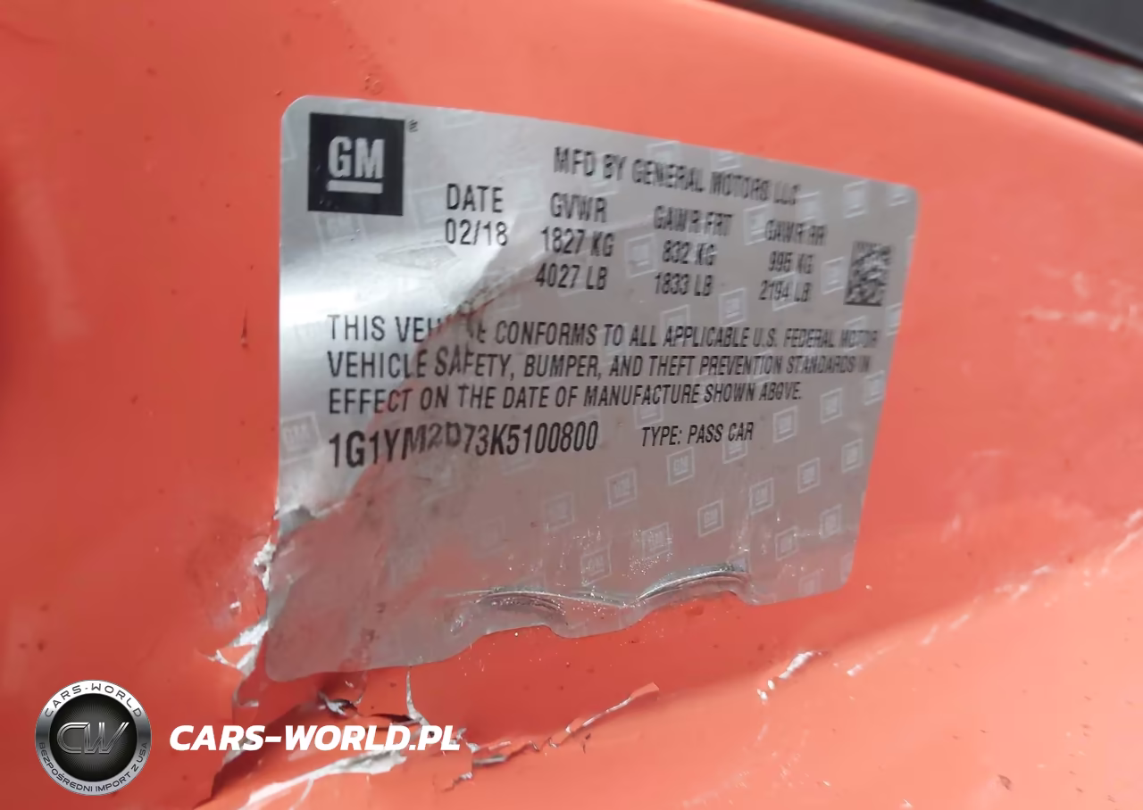 2019 Chevrolet Corvette Stingray Z51 VIN:1G1YM2D73K5100800 - 9
