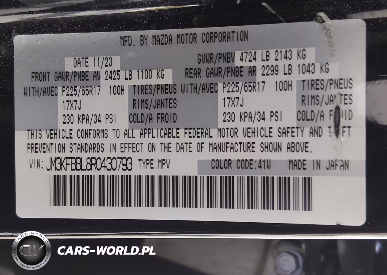 2024 Mazda Cx-5 2.5 S Select VIN:JM3KFBBL8R0430793 - 9