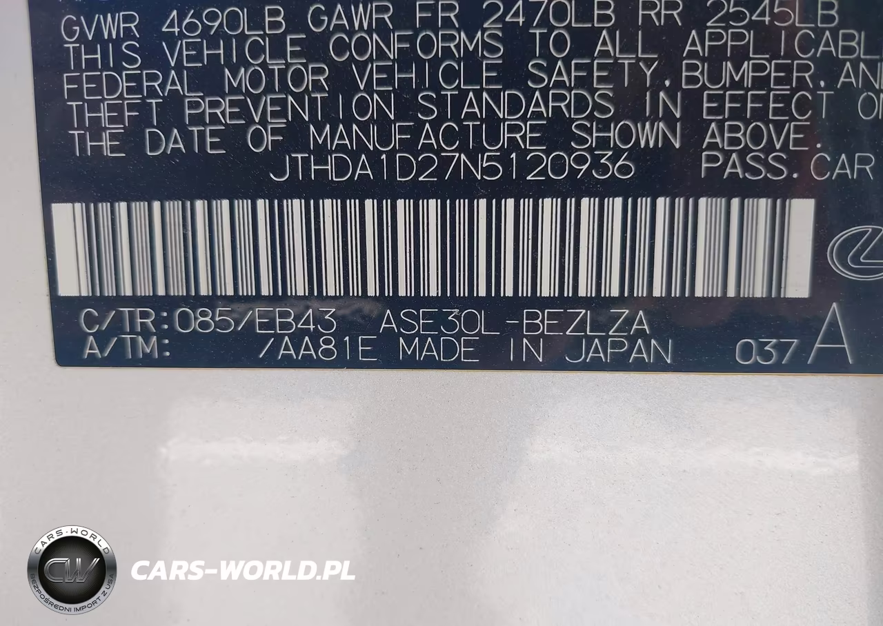 2022 Lexus Is 300 VIN:JTHDA1D27N5120936 - 9