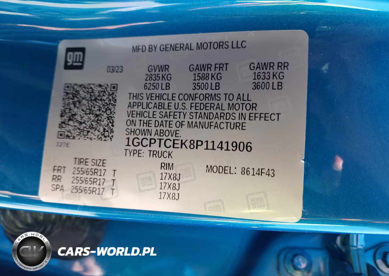2023 Chevrolet Colorado VIN:1GCPTCEK8P1141906 - 9