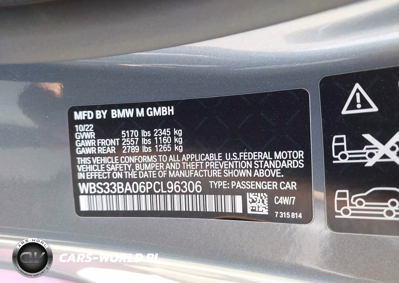2023 BMW M4 Competition xDrive VIN:WBS33BA06PCL96306 - 9