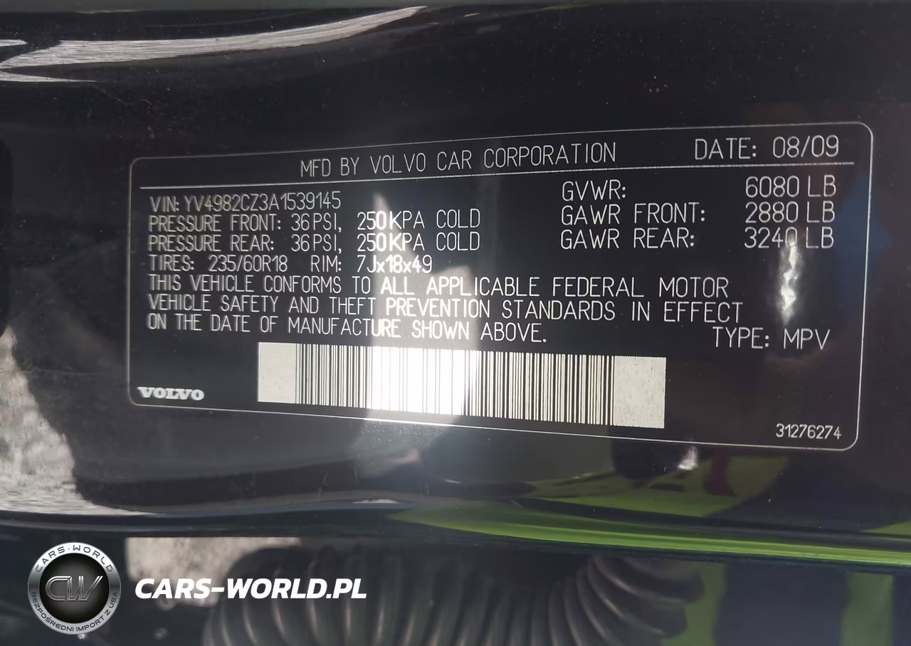 2010 Volvo Xc90 3.2 VIN:YV4982CZ3A1539145 - 9