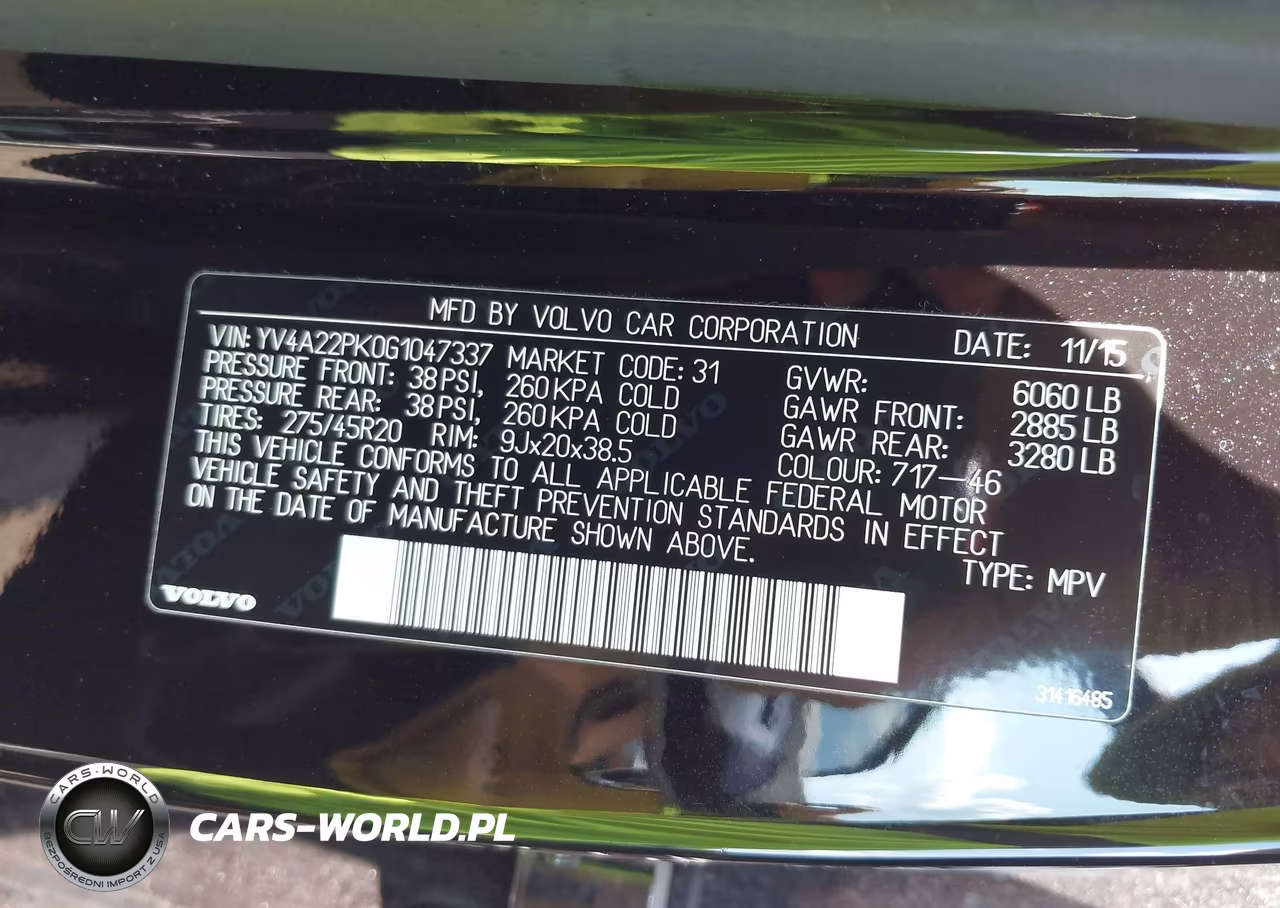 2016 Volvo Xc90 T6 Momentum VIN:YV4A22PK0G1047337 - 9