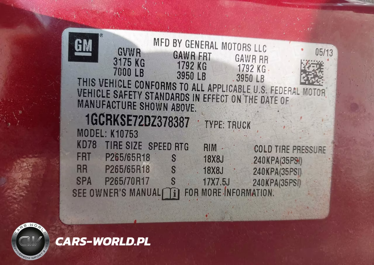 2013 Chevrolet Silverado 1500 Lt VIN:1GCRKSE72DZ378387 - 9
