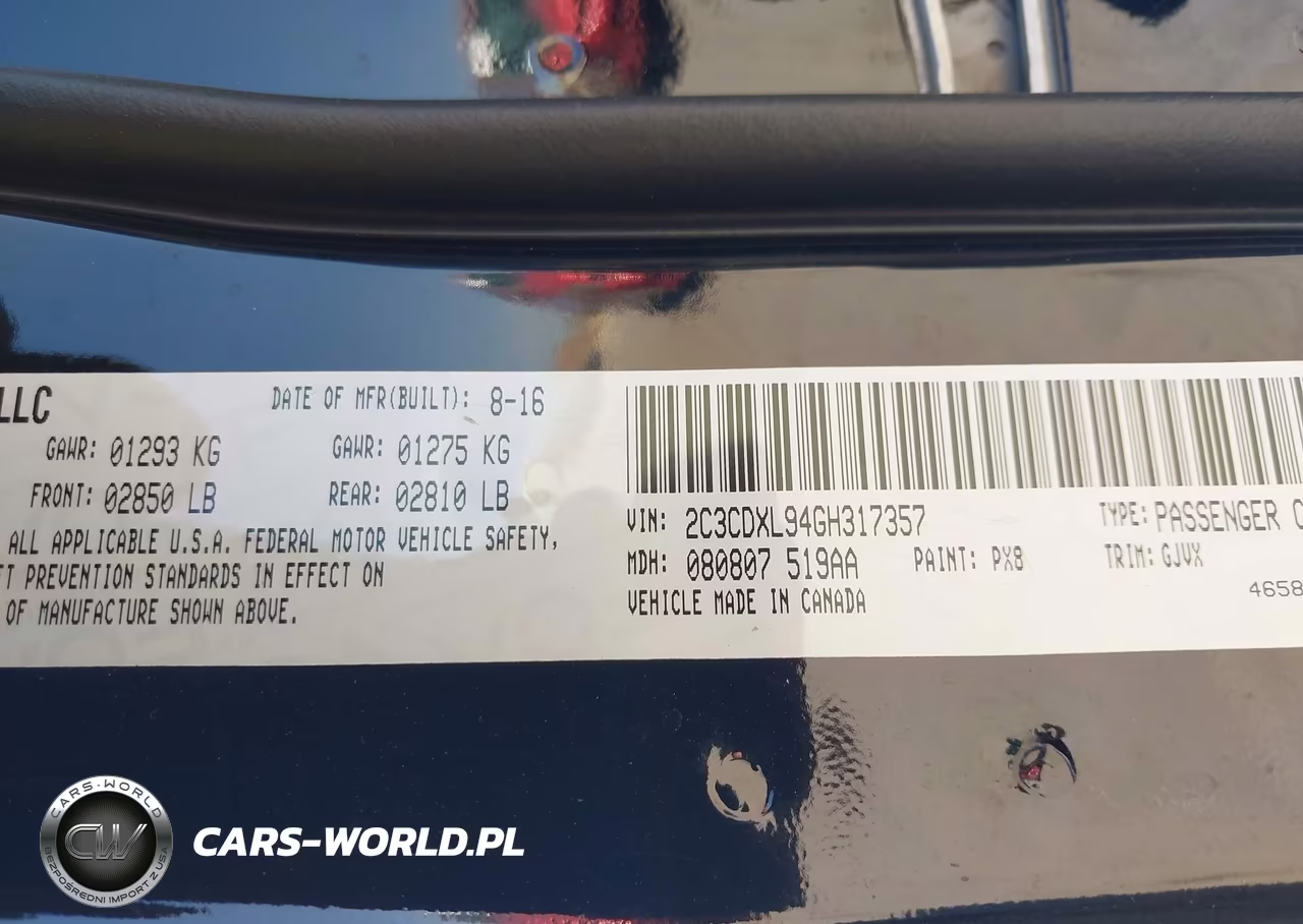 2016 Dodge Charger Srt Hellcat VIN:2C3CDXL94GH317357 - 9