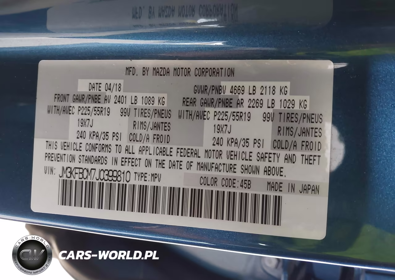 2018 Mazda Cx-5 Touring VIN:JM3KFBCM7J0399810 - 9