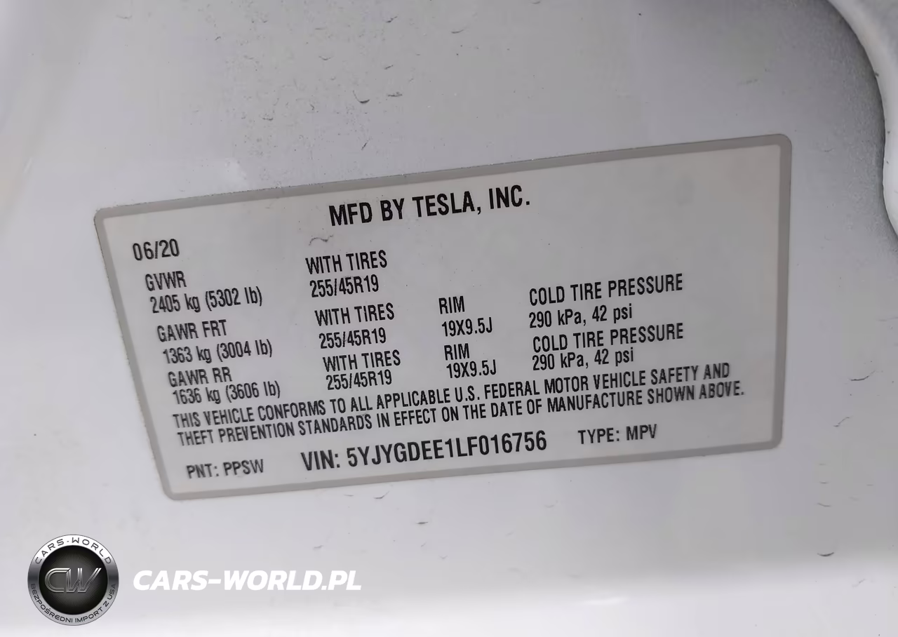 2020 Tesla Model Y Long Range Dual Motor All-Wheel Drive VIN:5YJYGDEE1LF016756 - 9