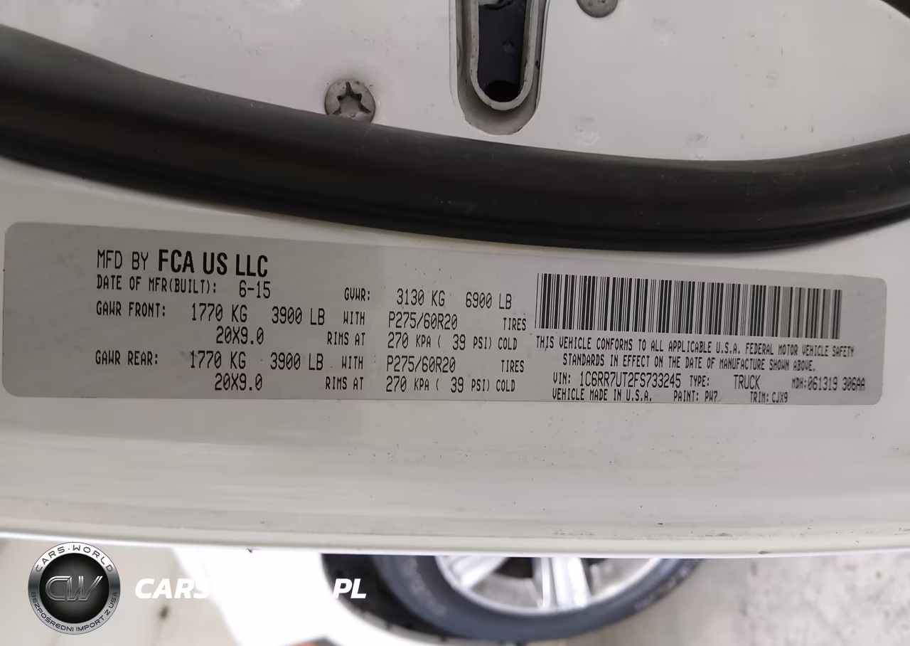 2015 Ram 1500 Sport VIN:1C6RR7UT2FS733245 - 9