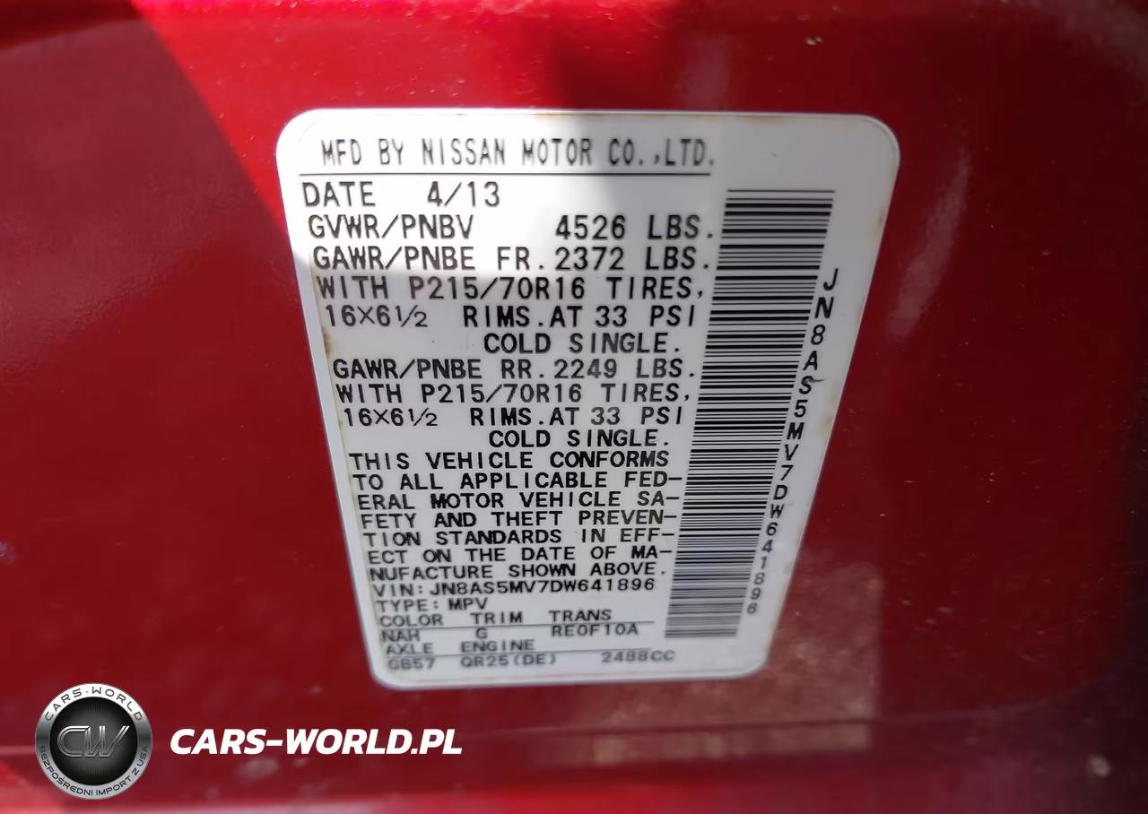 2013 Nissan Rogue S VIN:JN8AS5MV7DW641896 - 9