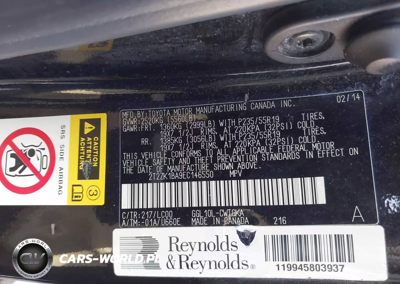 2014 Lexus Rx 350 VIN:2T2ZK1BA9EC146550 - 9