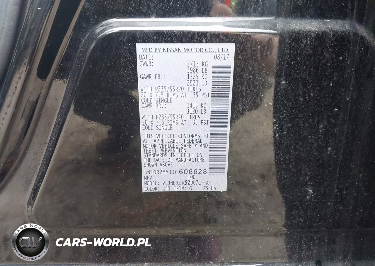 2018 Nissan Pathfinder Platinum VIN:5N1DR2MM1JC606628 - 9