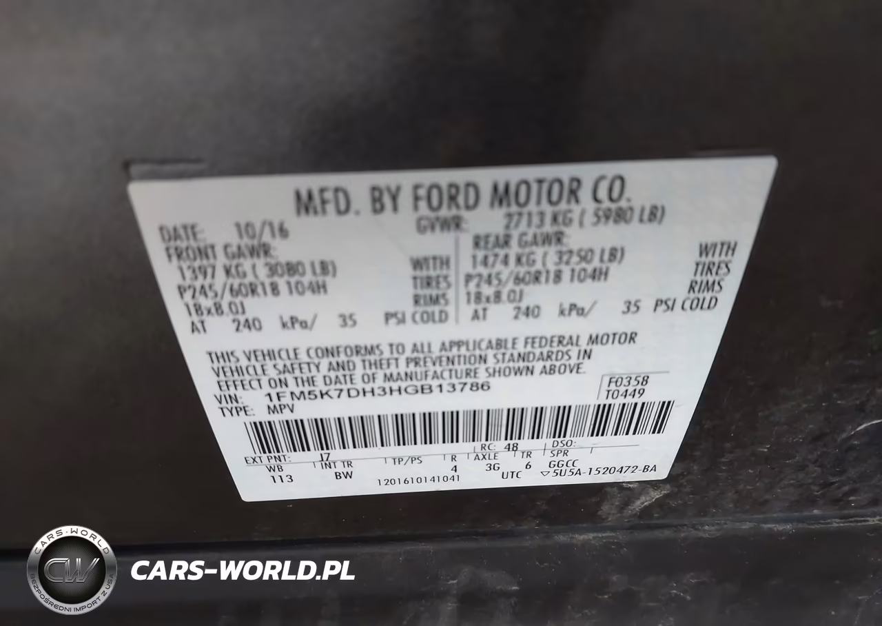 2017 Ford Explorer Xlt VIN:1FM5K7DH3HGB13786 - 9