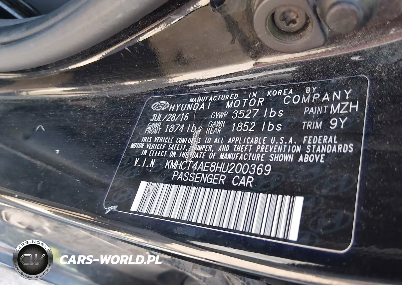 2017 Hyundai Accent Se VIN:KMHCT4AE8HU200369 - 9