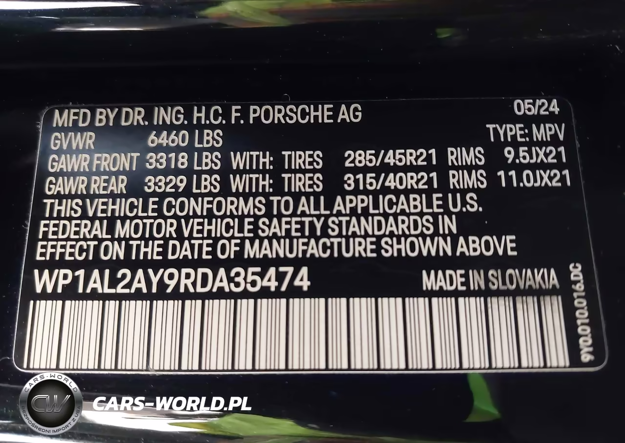 2024 Porsche Cayenne S VIN:WP1AL2AY9RDA35474 - 9