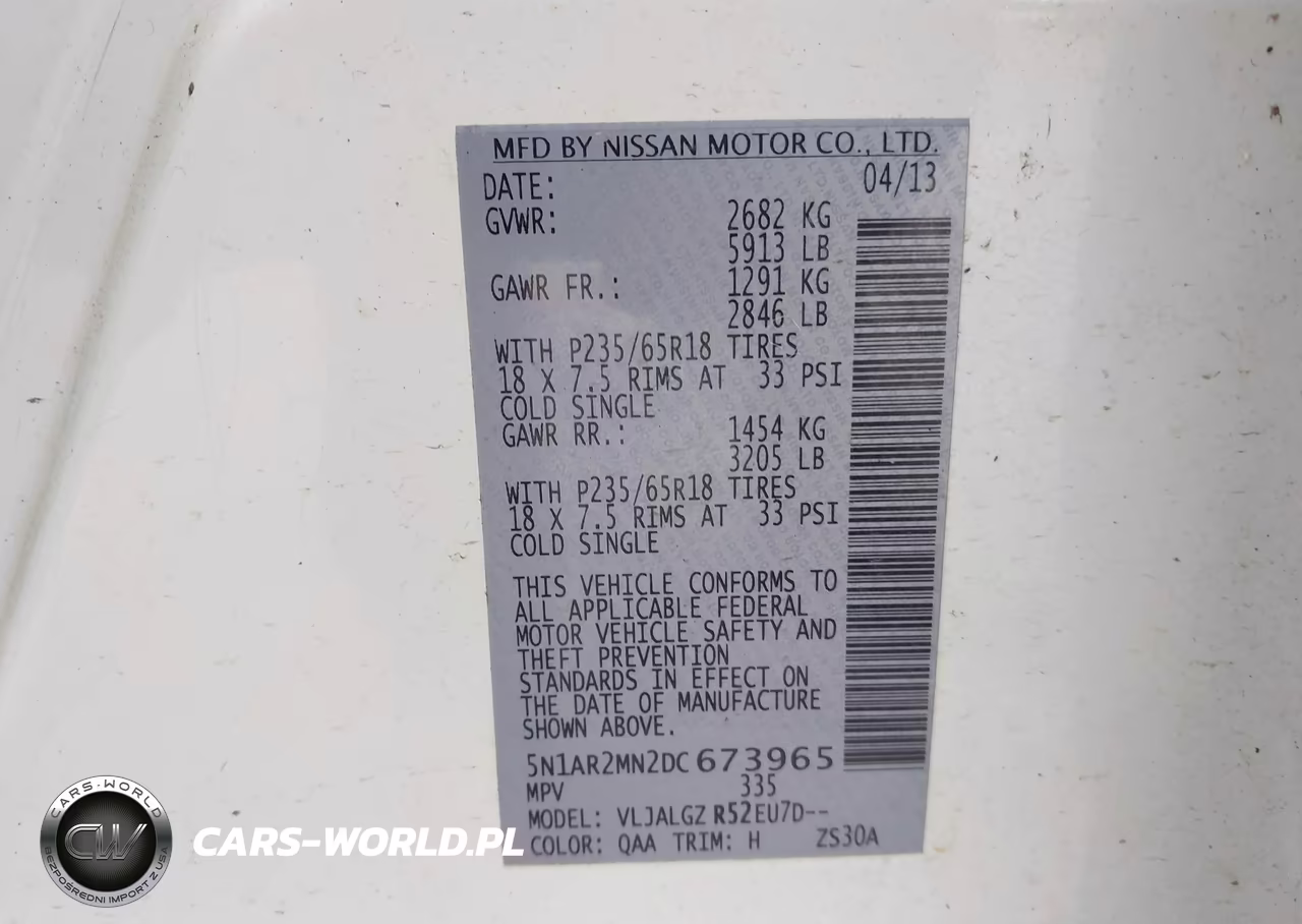 2013 Nissan Pathfinder Sl VIN:5N1AR2MN2DC673965 - 9