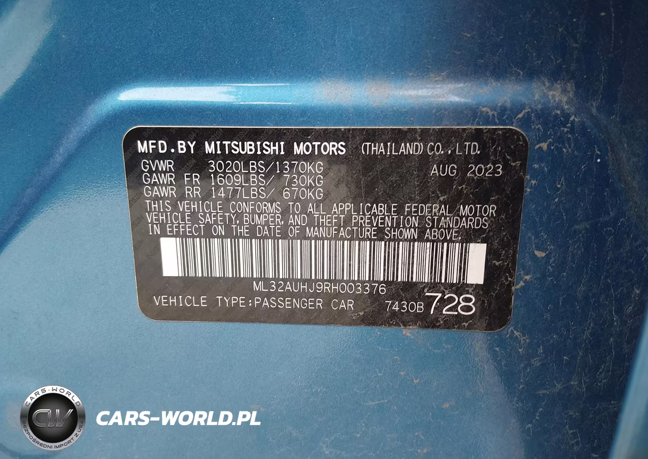 2024 Mitsubishi Mirage Es VIN:ML32AUHJ9RH003376 - 9