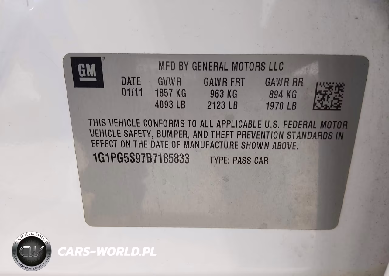 2011 Chevrolet Cruze 2Lt VIN:1G1PG5S97B7185833 - 9