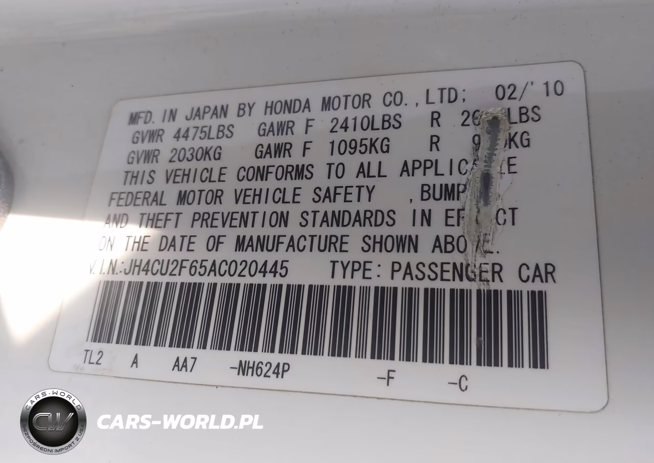 2010 Acura Tsx 2.4 VIN:JH4CU2F65AC020445 - 9