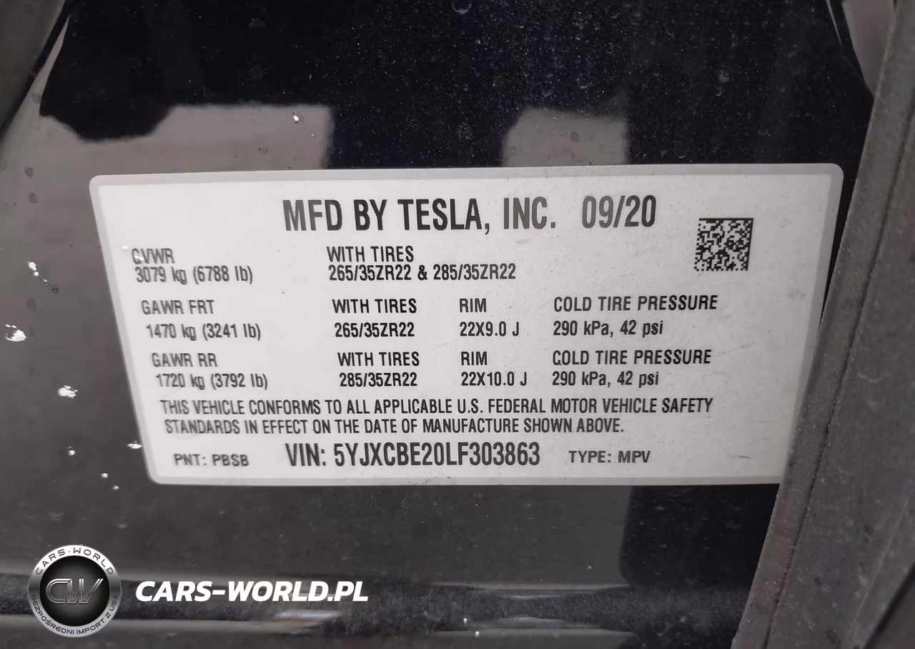 2020 Tesla Model X Long Range Dual Motor All-Wheel Drive-Long Range Plus Dual Motor All-Wheel Drive VIN:5YJXCBE20LF303863 - 9