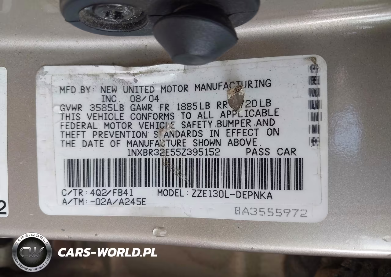 2005 Toyota Corolla Le VIN:1NXBR32E55Z395152 - 9