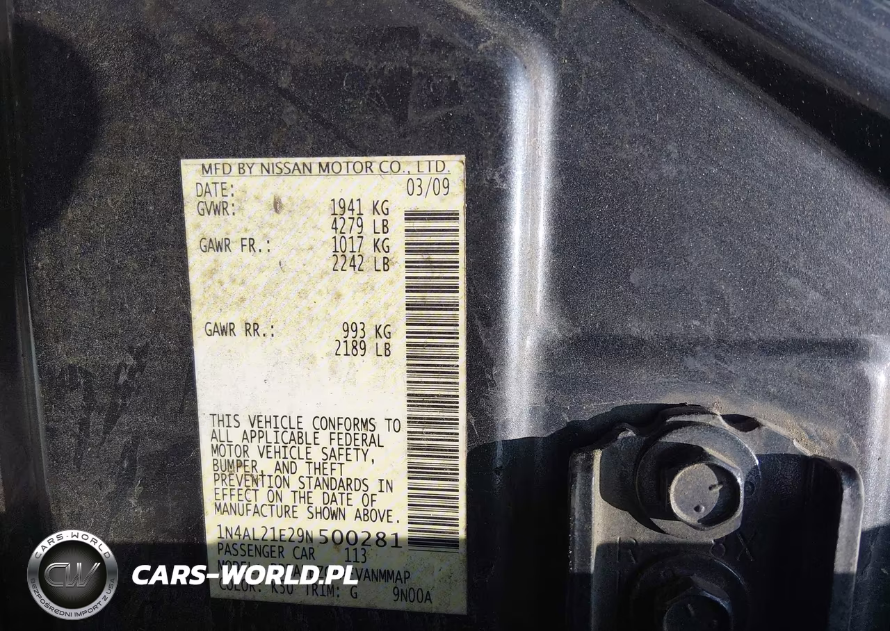 2009 Nissan Altima 2.5 S VIN:1N4AL21E29N500281 - 9
